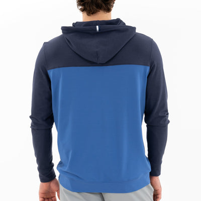 Hesi Performance Hoodie | Colorblock - Fleet Navy/Short Stop Blue