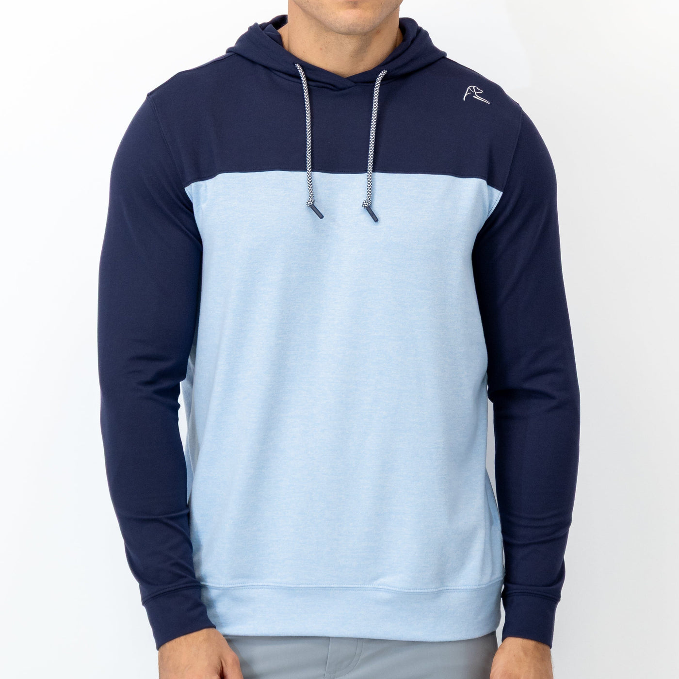 Hesi Performance Hoodie | Colorblock - Fleet Navy/Zenith Blue