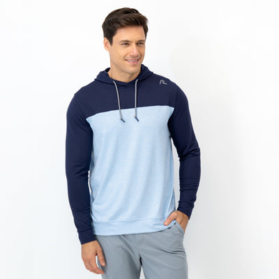 Hesi Performance Hoodie | Colorblock - Fleet Navy/Zenith Blue
