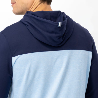 Hesi Performance Hoodie | Colorblock - Fleet Navy/Zenith Blue
