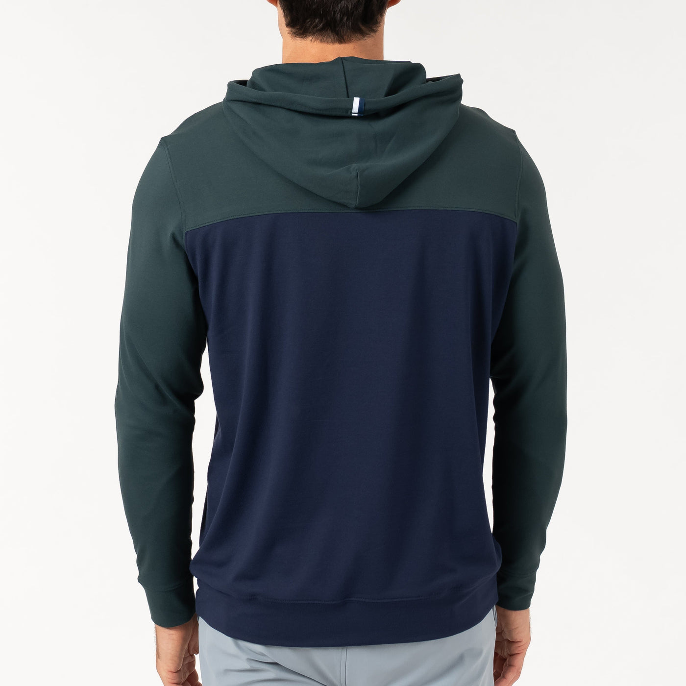 Hesi Performance Hoodie | Colorblock - Ponderosa Green/Fleet Navy