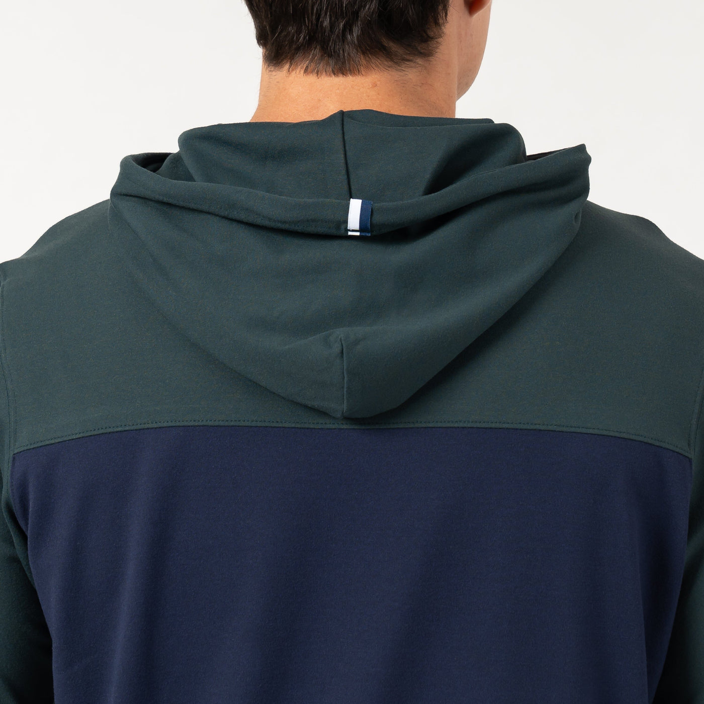 Hesi Performance Hoodie | Colorblock - Ponderosa Green/Fleet Navy