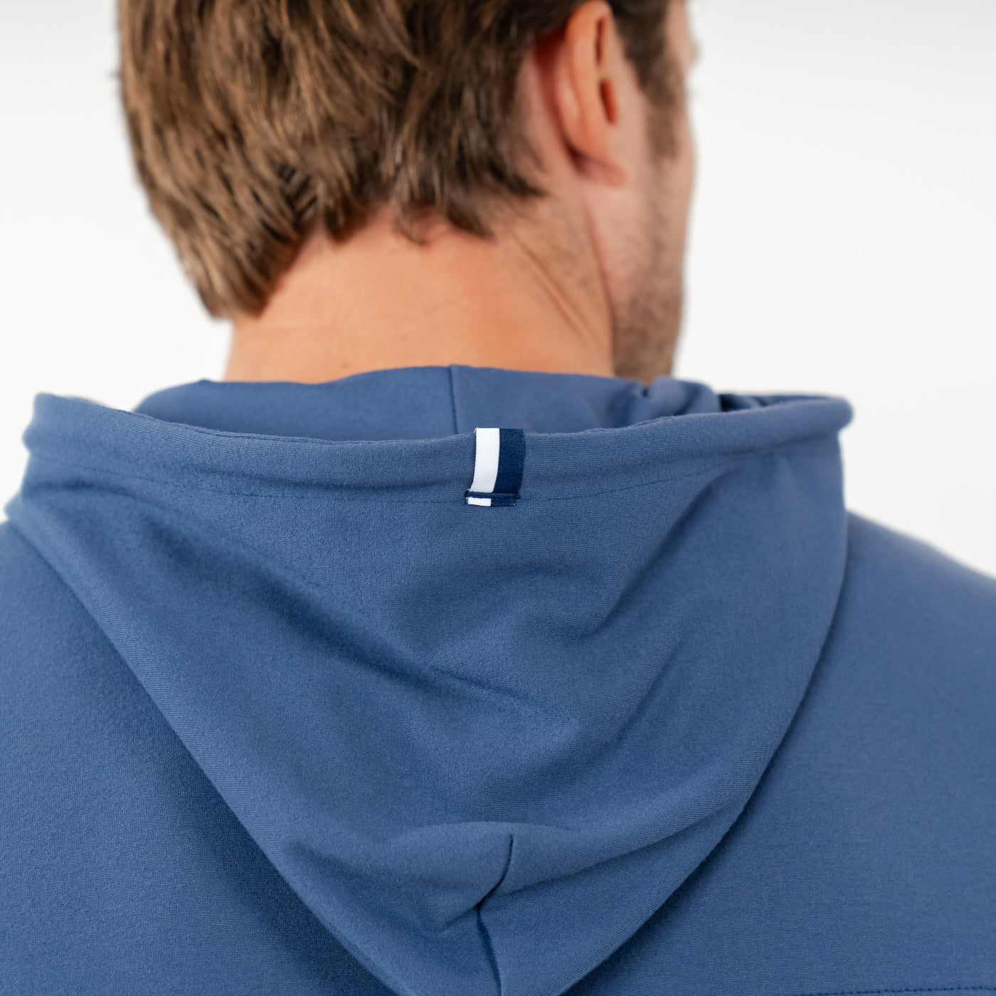 Hesi Performance Hoodie | Colorblock - Slate Blue/Ice Pick Blue