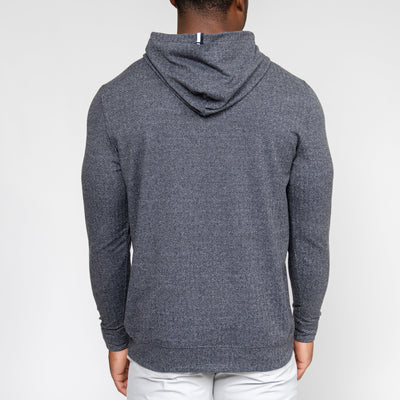 Hesi Performance Hoodie | Herringbone Jacquard - Black/White