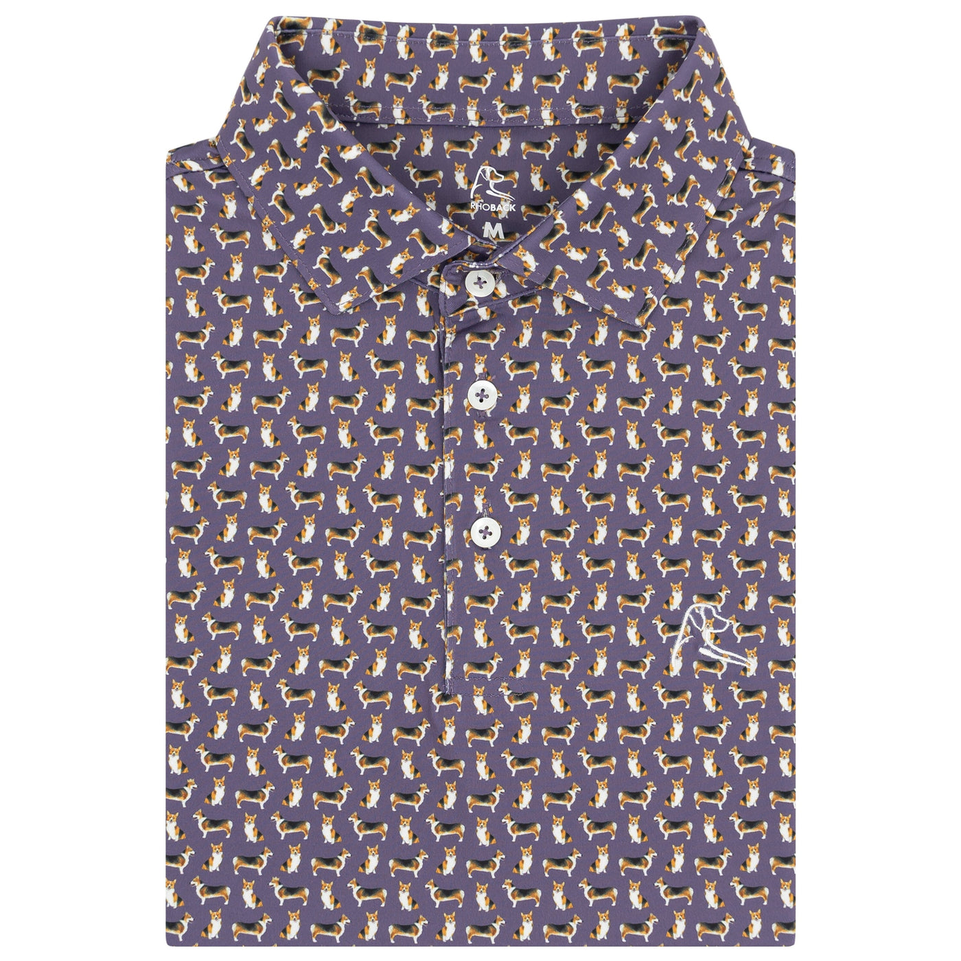 The Corgi | Performance Polo | The Corgi - Aubergine