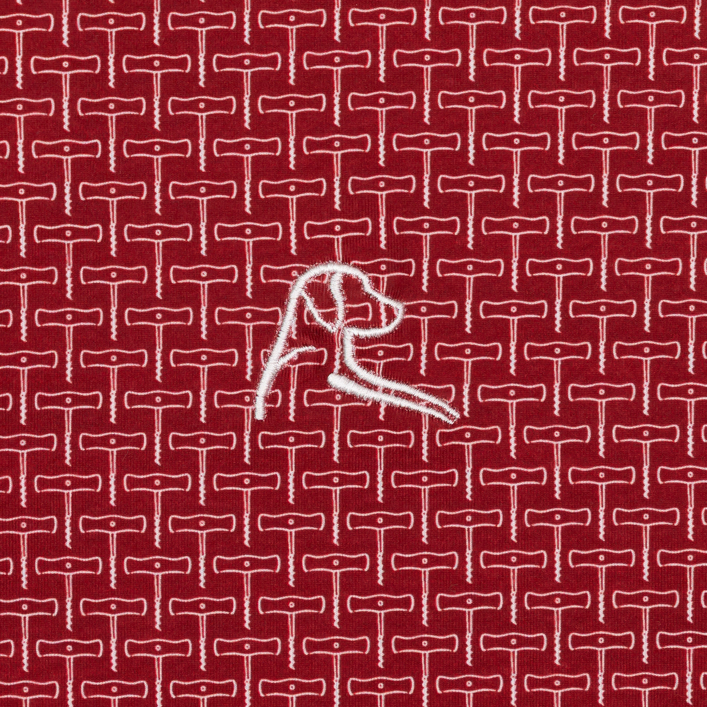 The Corkscrew | Performance Polo | The Corkscrew - Cardinal Red/White
