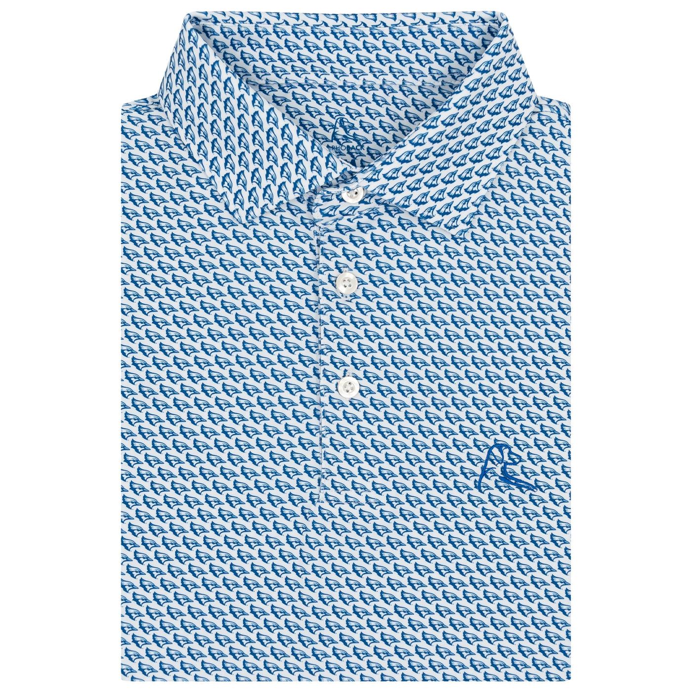 The Creighton Jays™ | Collegiate Polo | The Creighton Jays™ - White/Cobalt Blue