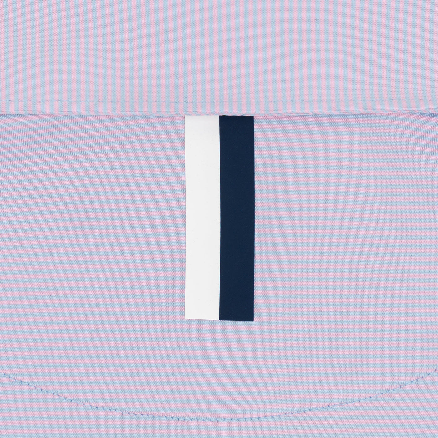 The Crispy Stripe | Performance Polo | The Crispy Stripe - Zenith Blue/Lotus Pink