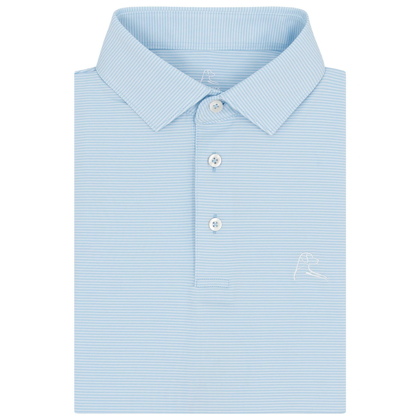 The Crispy Stripe | Performance Polo | The Crispy Stripe - Zenith Blue/White