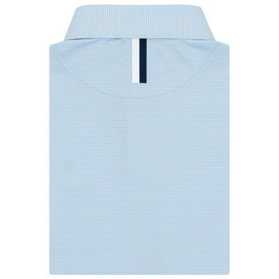 The Crispy Stripe | Performance Polo | The Crispy Stripe - Zenith Blue/White