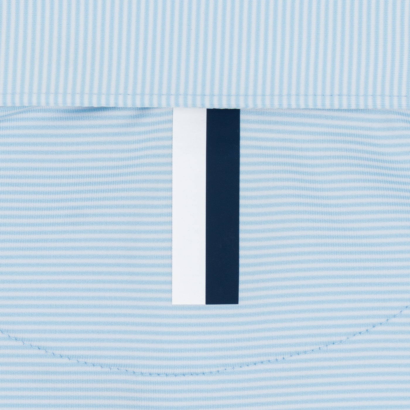 The Crispy Stripe | Performance Polo | The Crispy Stripe - Zenith Blue/White