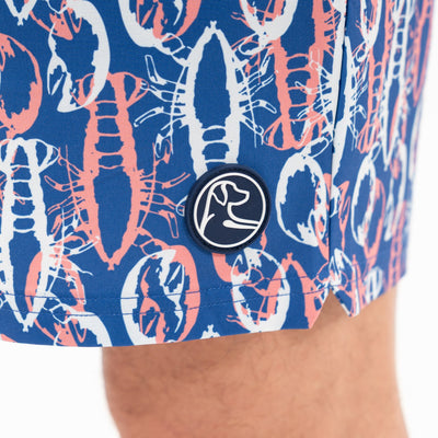 Medley Swim Trunk | The Crusher - Deep Blue/Washed Red
