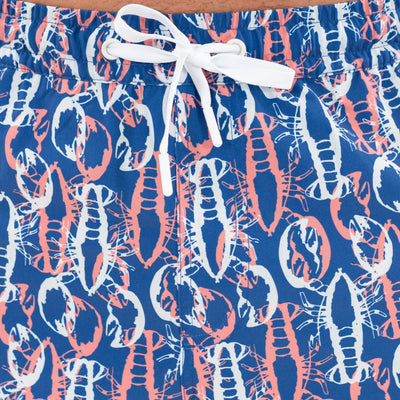 Medley Swim Trunk | The Crusher - Deep Blue/Washed Red