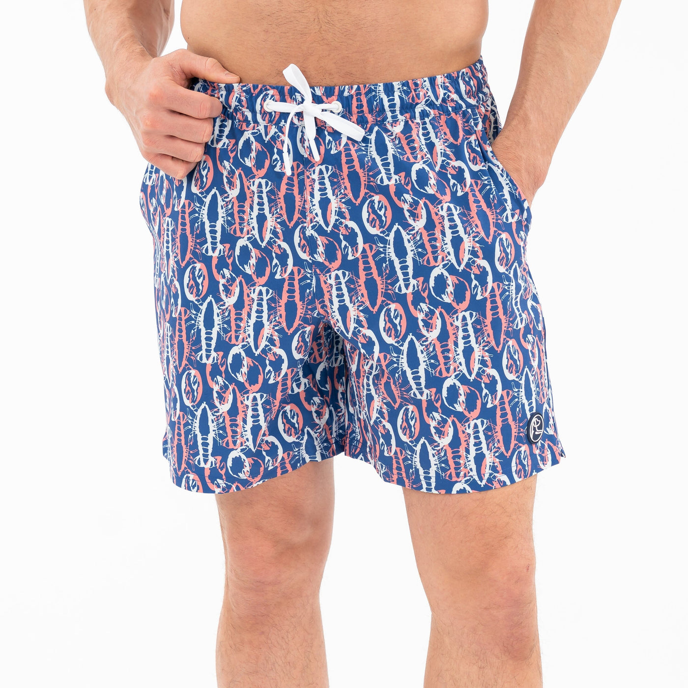 Medley Swim Trunk | The Crusher - Deep Blue/Washed Red
