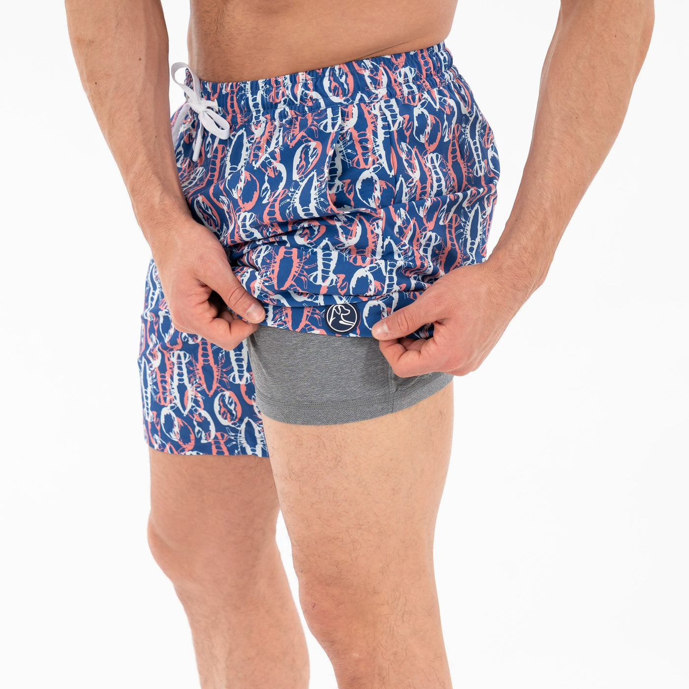 Medley Swim Trunk | The Crusher - Deep Blue/Washed Red