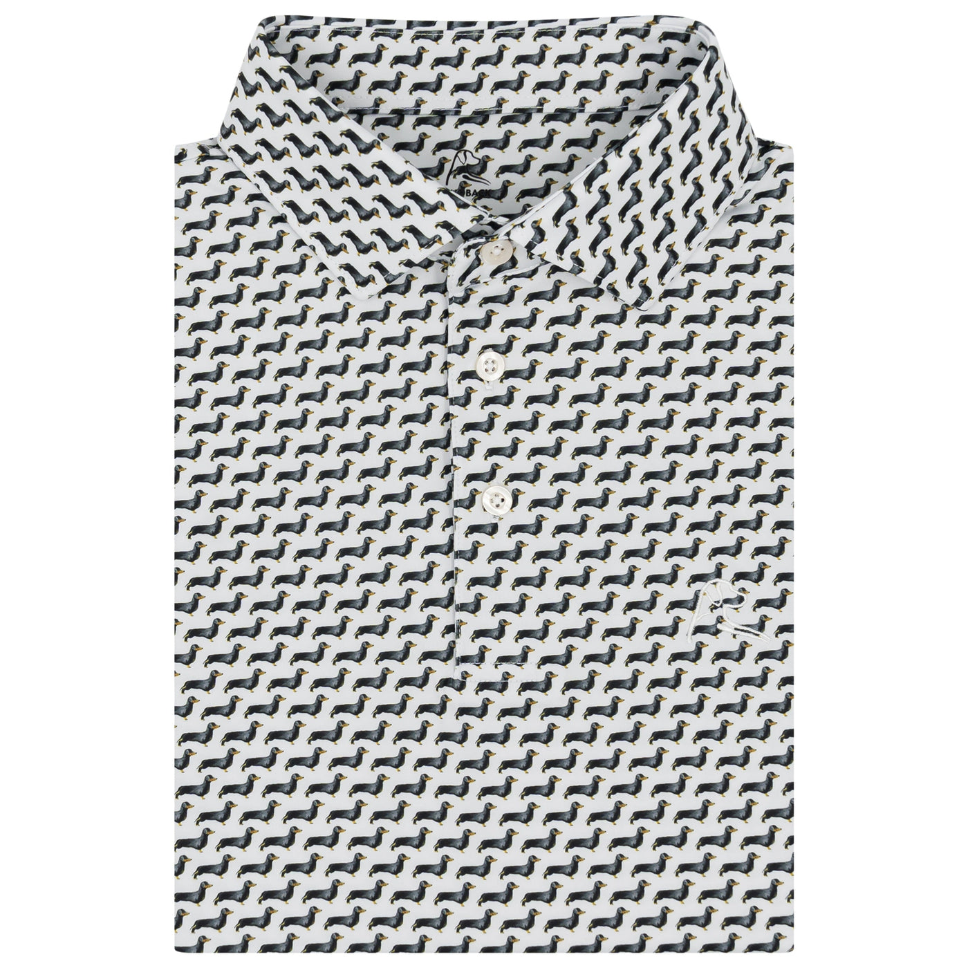 The Dachshund | Performance Polo | The Dachshund - White/Black