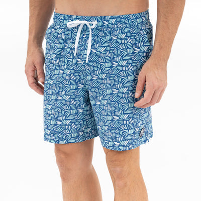 Medley Swim Trunk | The Dash - Short Stop Blue/Antigua Green