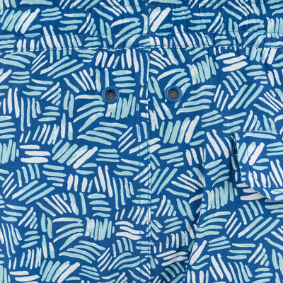 Medley Swim Trunk | The Dash - Short Stop Blue/Antigua Green
