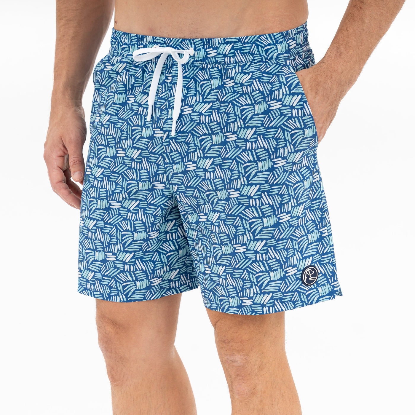Medley Swim Trunk | The Dash - Short Stop Blue/Antigua Green