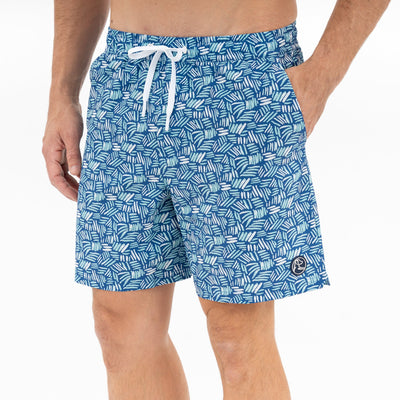 Medley Swim Trunk | The Dash - Short Stop Blue/Antigua Green