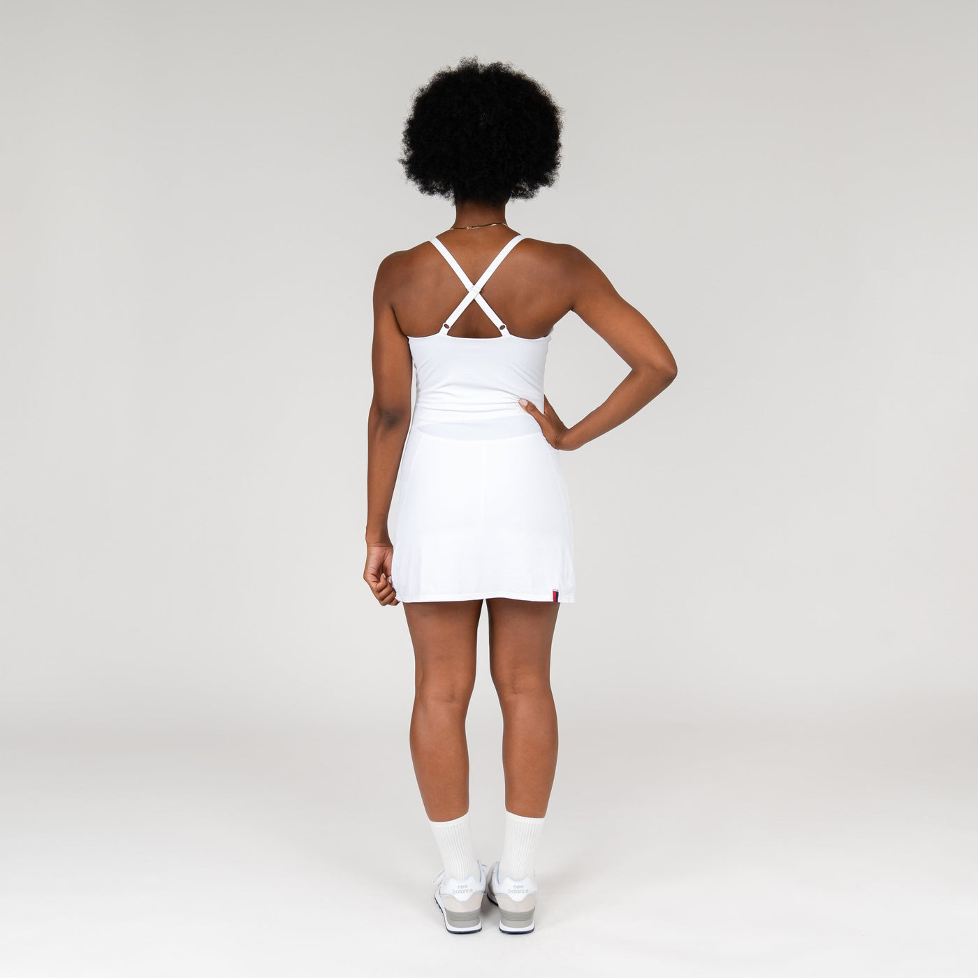 Demi Active Dress | Solid - White