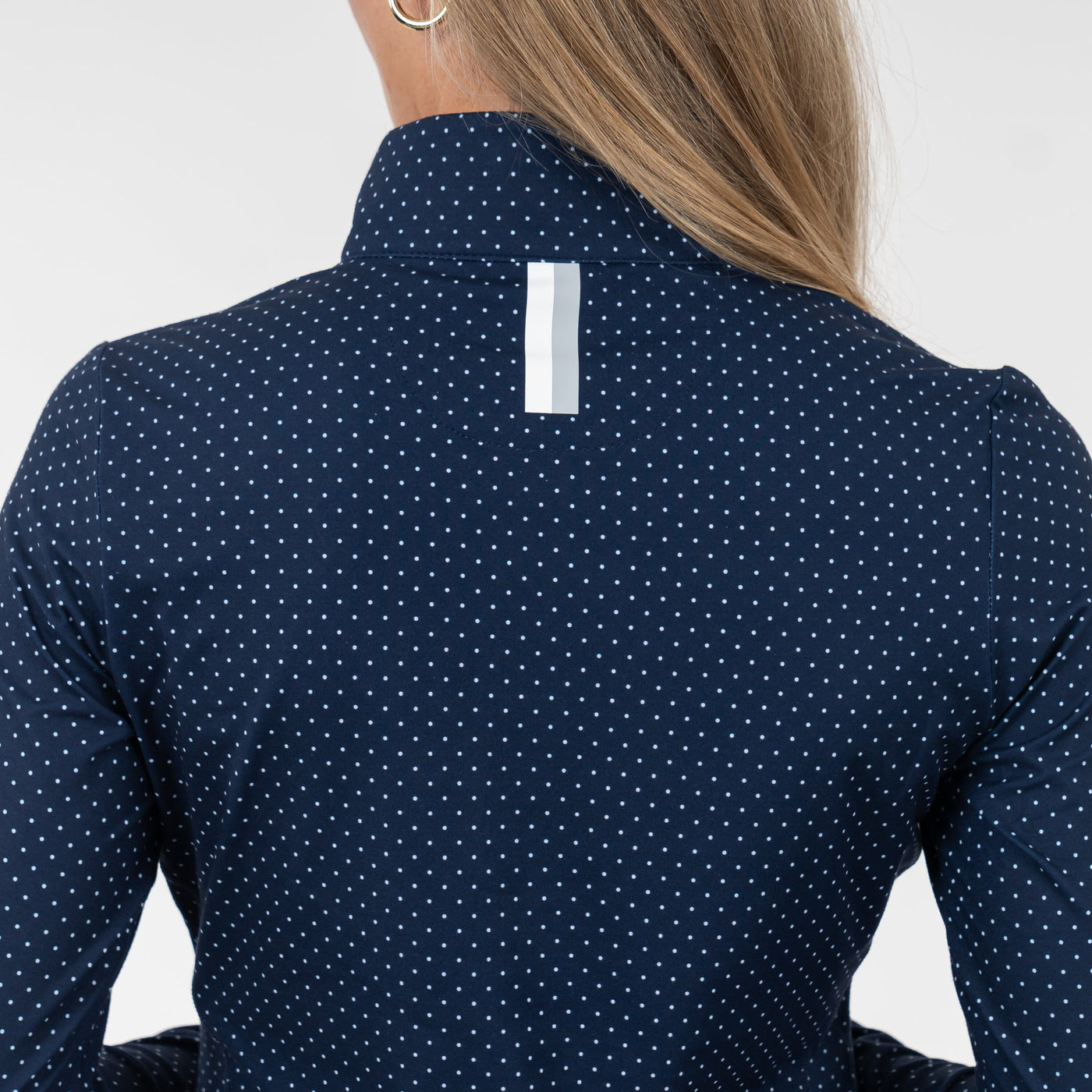 Dime Dot Performance Q-Zip | The Dime Dot - Fleet Navy/White