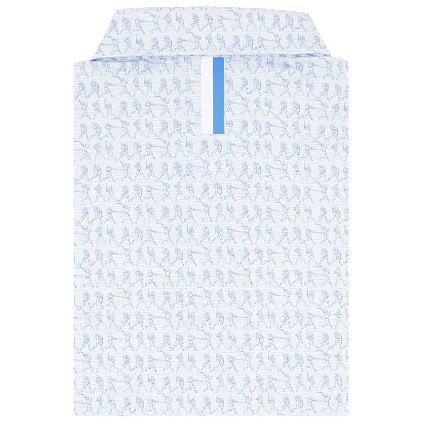 The Dinger | Performance Polo | The Dinger - White/Caicos Blue