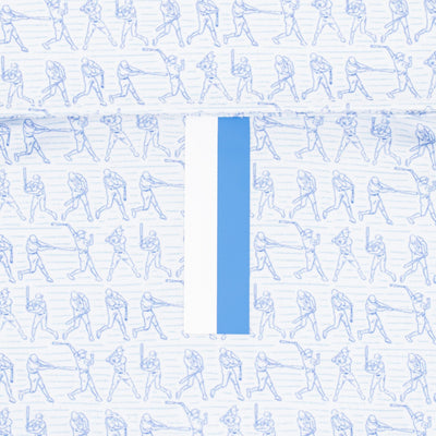 The Dinger | Performance Polo | The Dinger - White/Caicos Blue