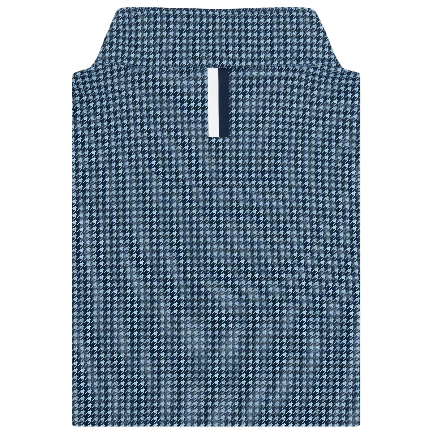 Dogstooth Houndstooth Jacquard Performance Q-Zip | The Dogstooth Houndstooth - Ice Pick Blue/Fleet Navy