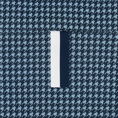 Dogstooth Houndstooth Jacquard Performance Q-Zip | The Dogstooth Houndstooth - Ice Pick Blue/Fleet Navy