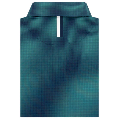 The Dogstooth Houndstooth | Performance Polo | The Dogstooth Houndstooth - Leaf Green/Fleet Navy