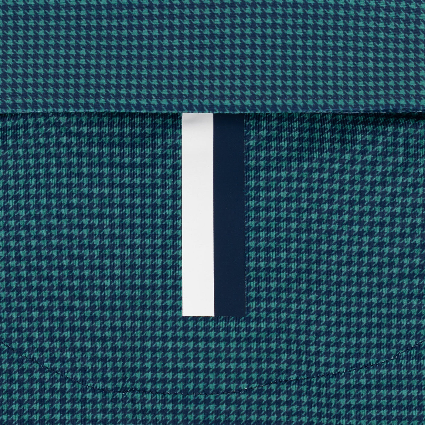 The Dogstooth Houndstooth | Performance Polo | The Dogstooth Houndstooth - Leaf Green/Fleet Navy