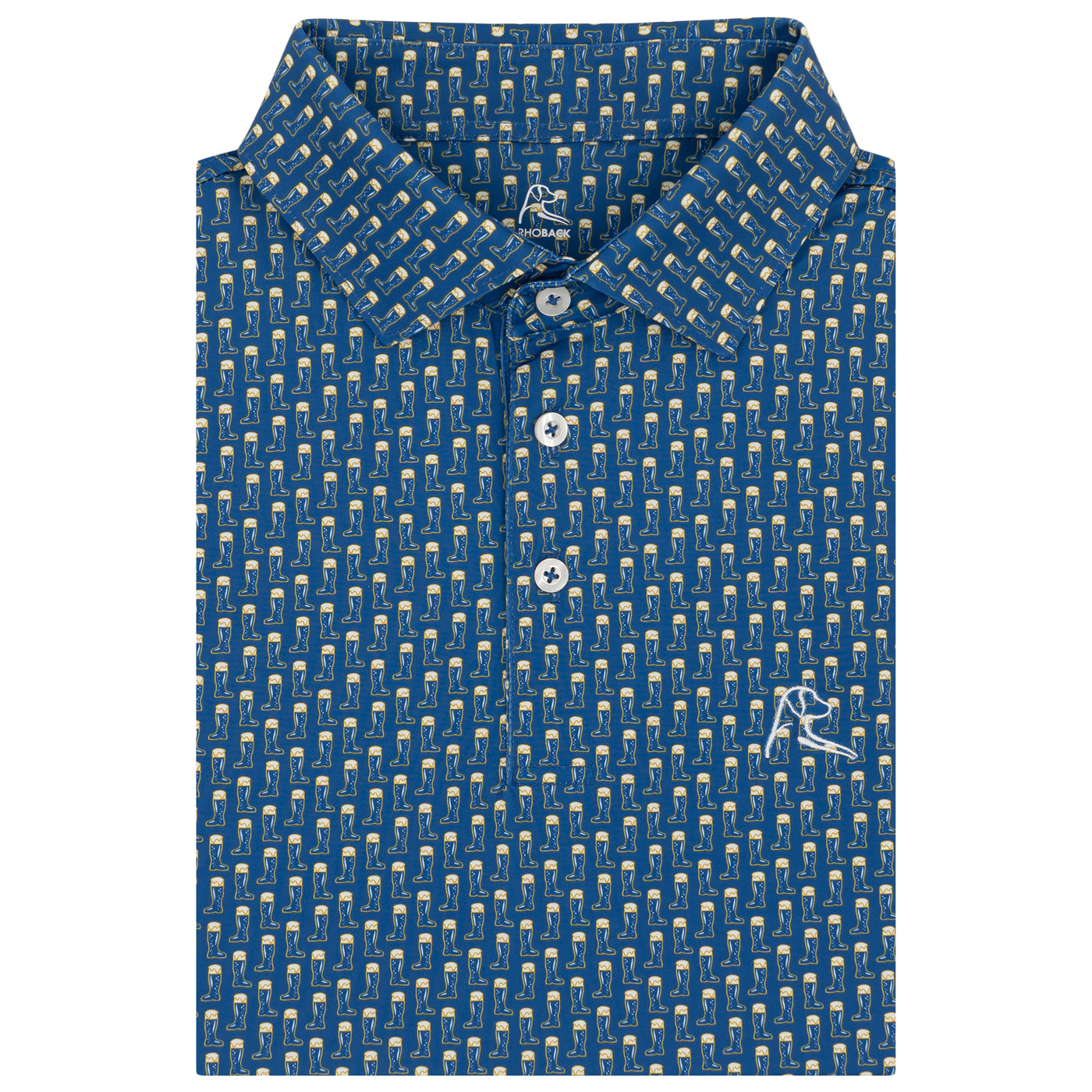 The Das Boot | Performance Polo | The Das Boot - Short Stop Blue/White