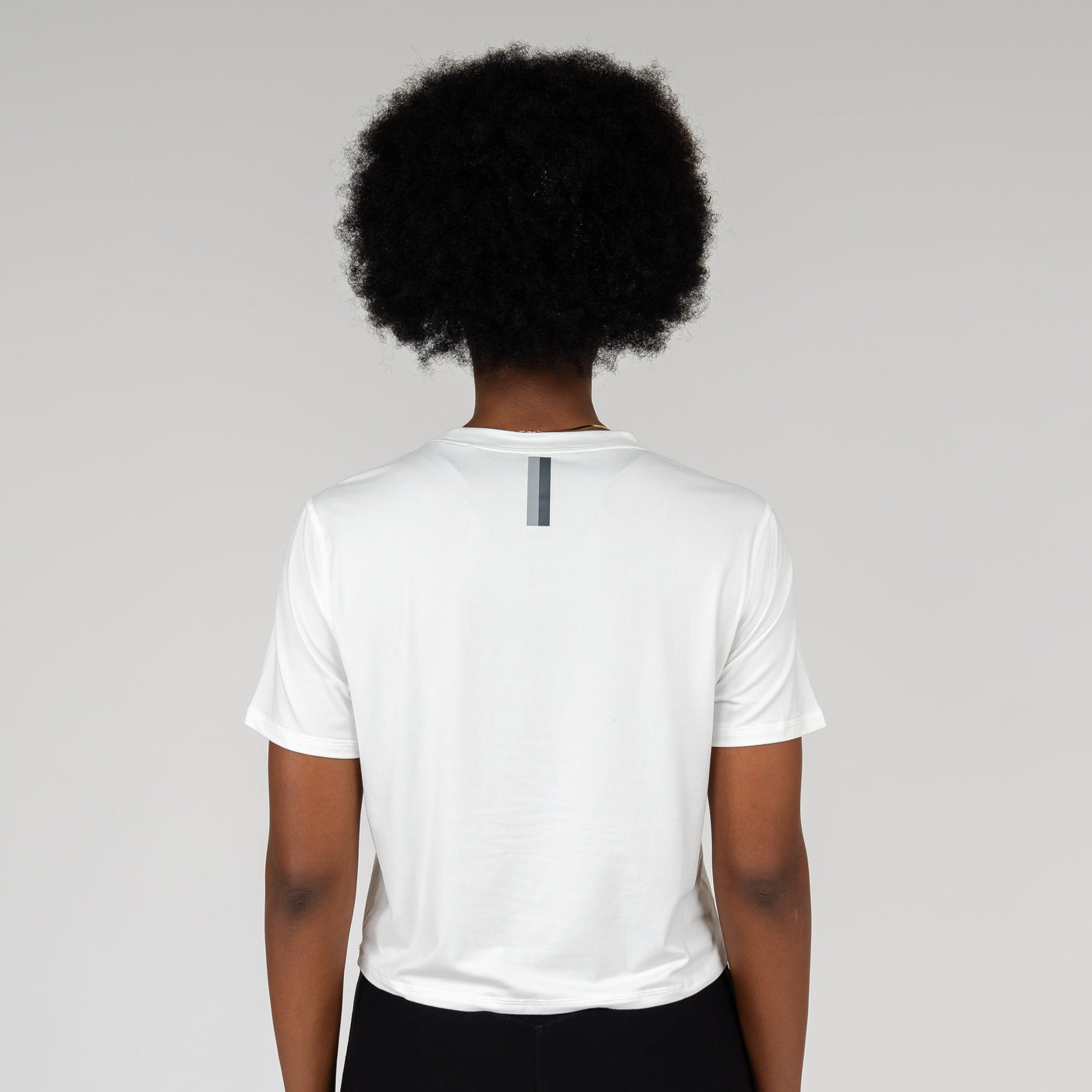 Drift Performance Crop Tee | Solid - White