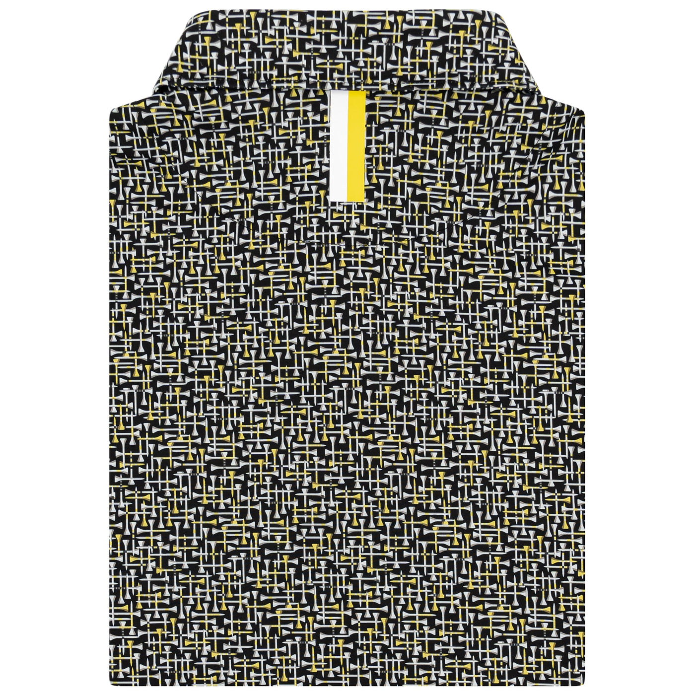 The Tee Plaid | Performance Polo | The Tee Plaid - Black/Sun Yellow - Drive Change