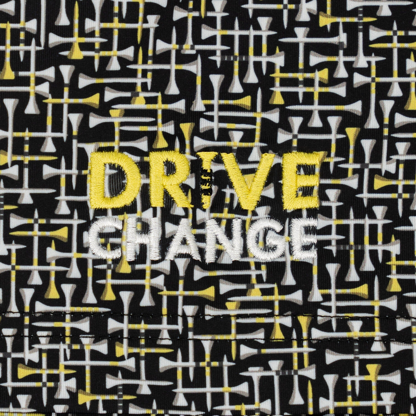 The Tee Plaid | Performance Polo | The Tee Plaid - Black/Sun Yellow - Drive Change