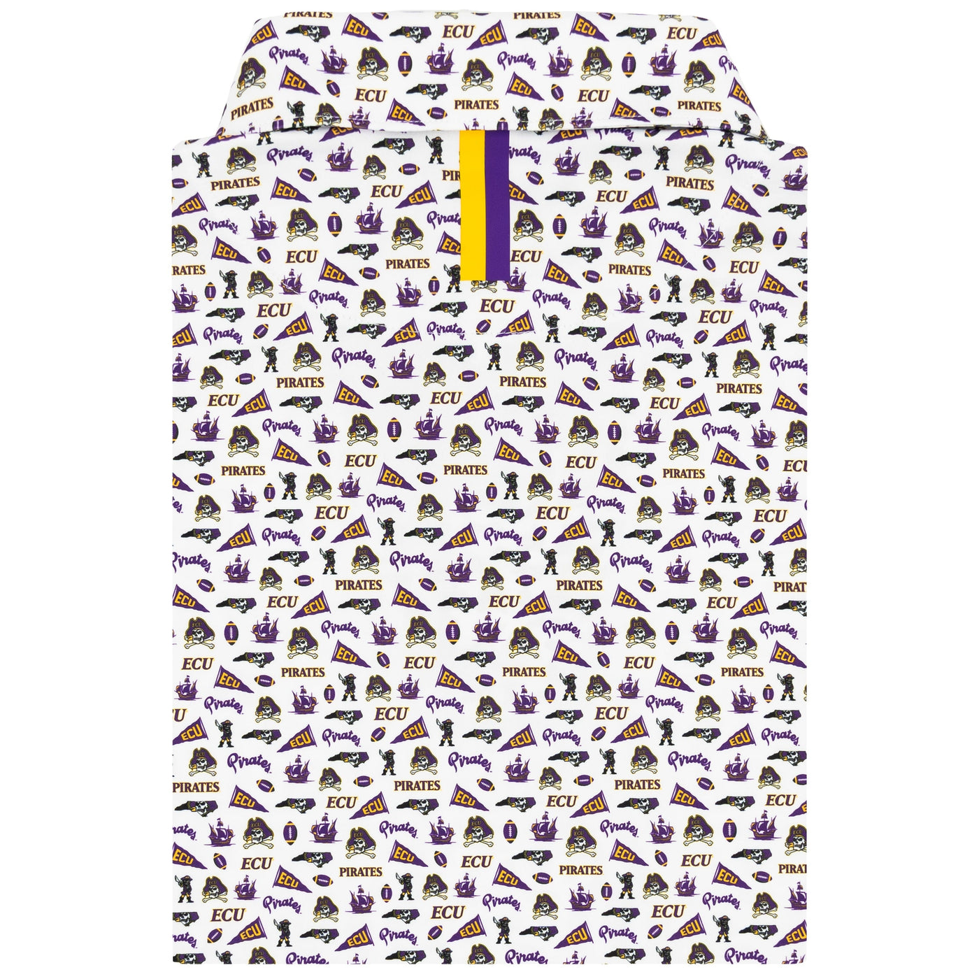 The East Carolina Gameday | Collegiate Polo | The East Carolina Gameday - White/Plum Purple