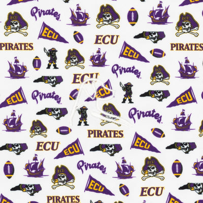 The East Carolina Gameday | Collegiate Polo | The East Carolina Gameday - White/Plum Purple