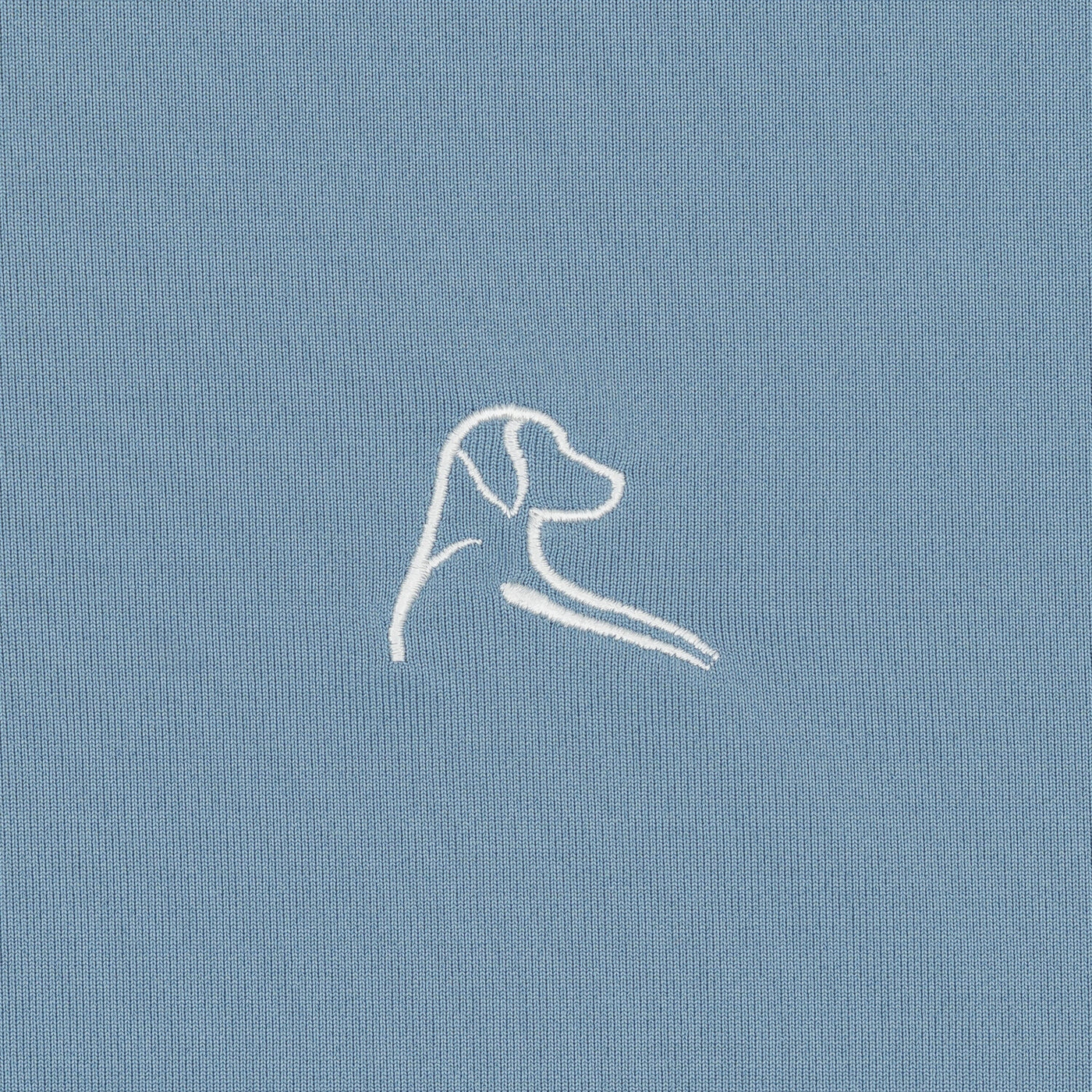 The Emmet Block | Performance Polo | The Emmet Block - White/Cadet Blue