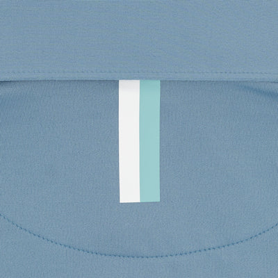The Emmet Block | Performance Polo | The Emmet Block - White/Cadet Blue