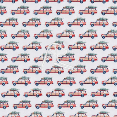 The Family Truckster | Performance Polo | The Family Truckster - White/Classic Red