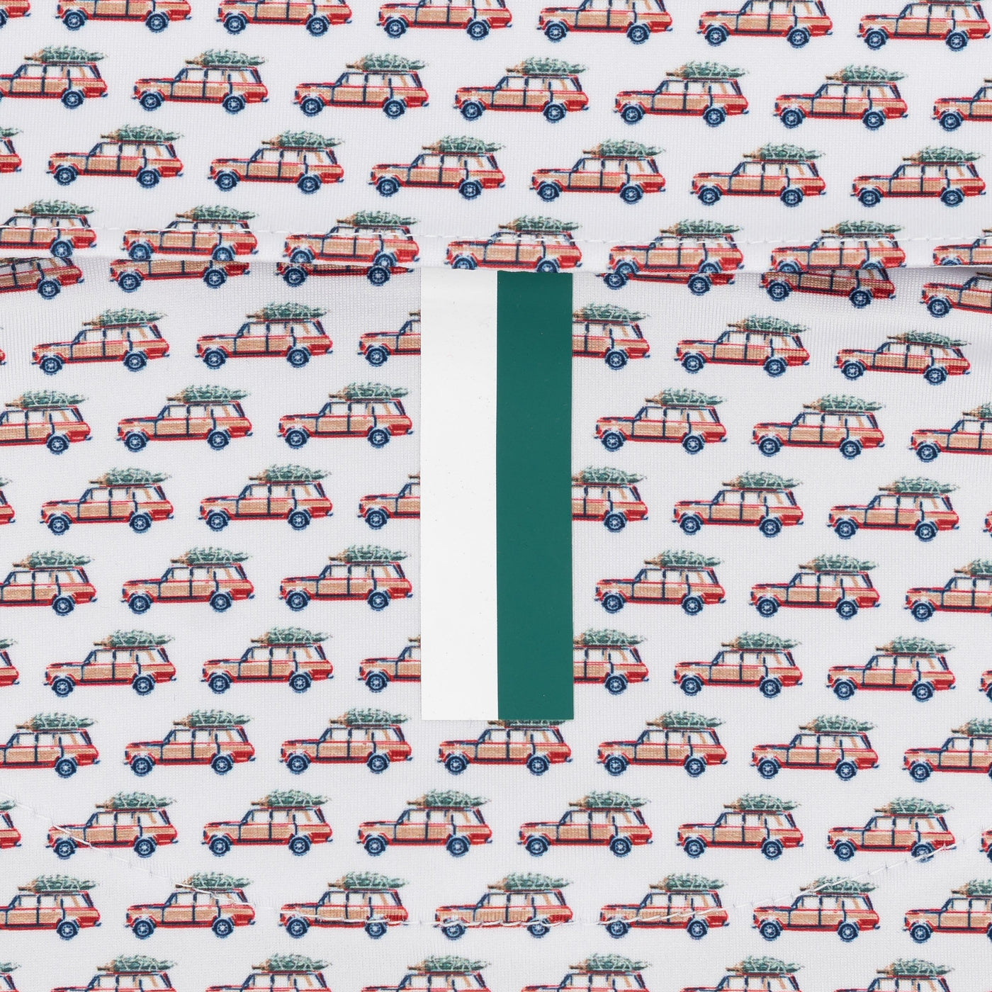 The Family Truckster | Performance Polo | The Family Truckster - White/Classic Red