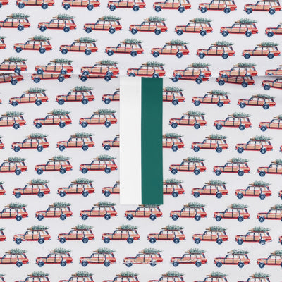 The Family Truckster | Performance Polo | The Family Truckster - White/Classic Red