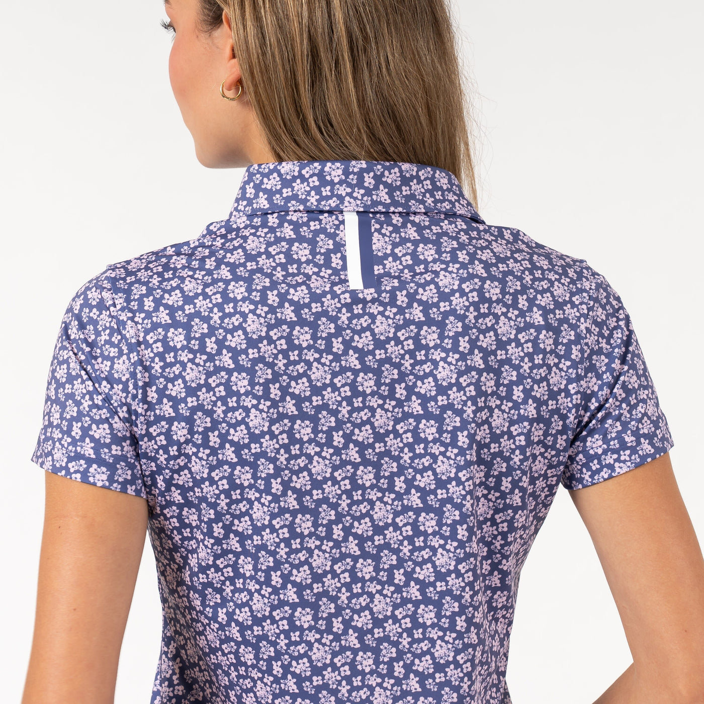 Fiore Performance Polo | The Fiore - Flag Blue/Lotus Pink