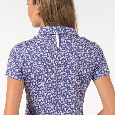 Fiore Performance Polo | The Fiore - Flag Blue/Lotus Pink