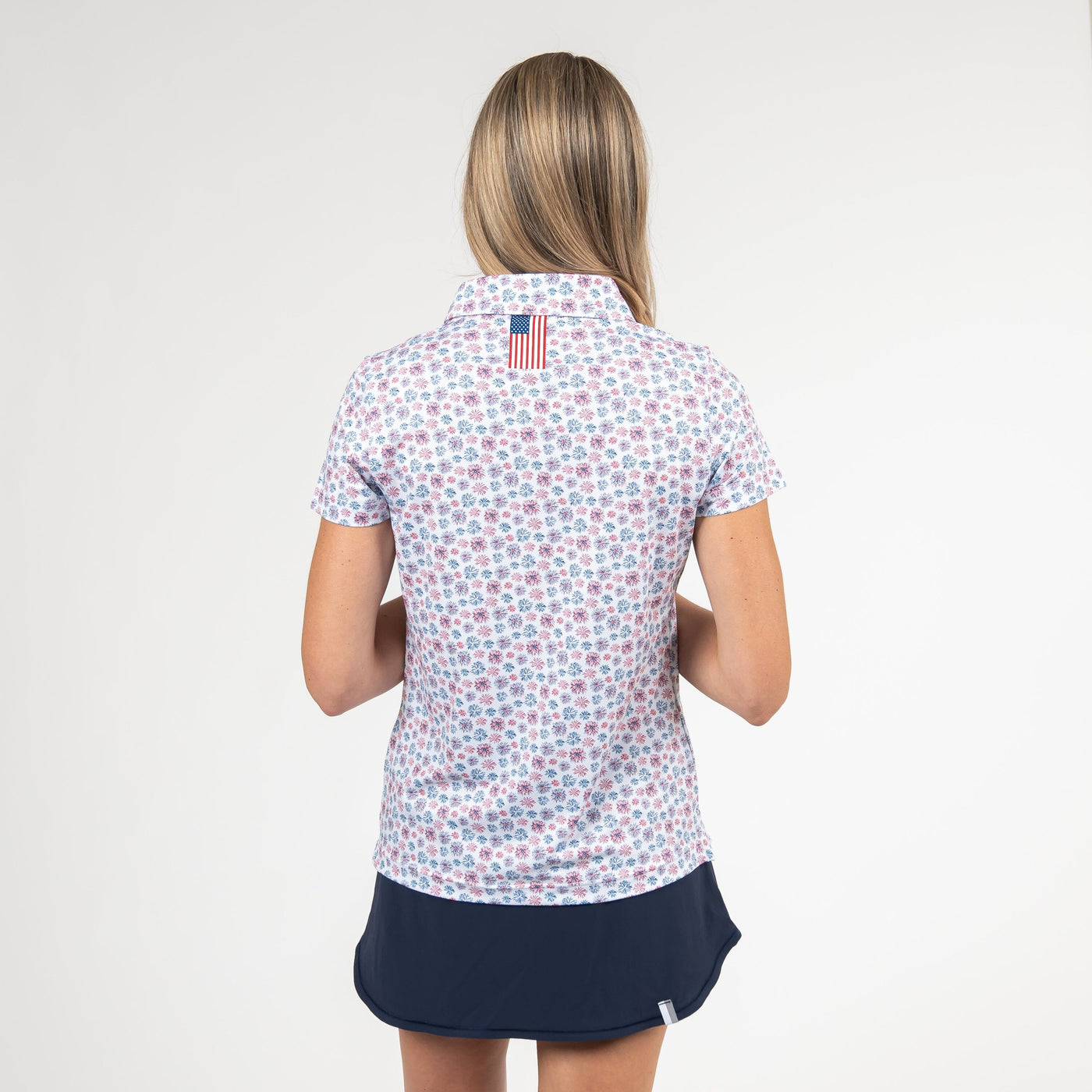 Firework Performance Polo | The Firework - White  -  USA