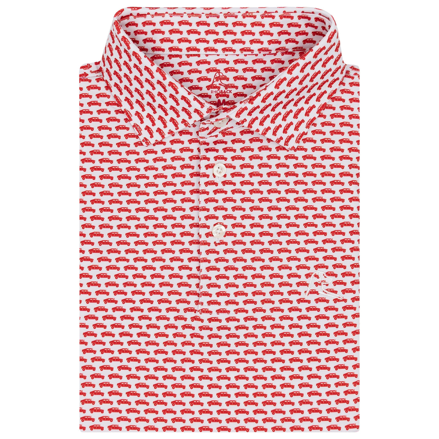 The Fire Team 2.0 | Performance Polo | The Fire Team 2.0 - White/Classic Red - USA