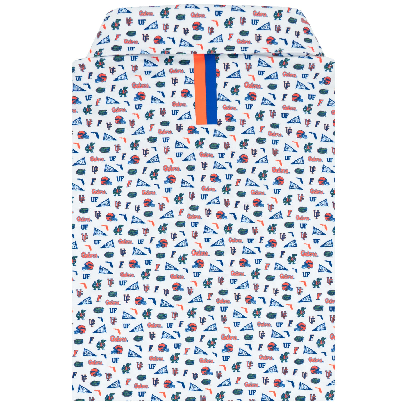 The Florida Gameday | Collegiate Polo | The Florida Gameday - White/Ocean Blue