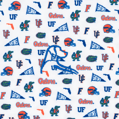 The Florida Gameday | Collegiate Polo | The Florida Gameday - White/Ocean Blue