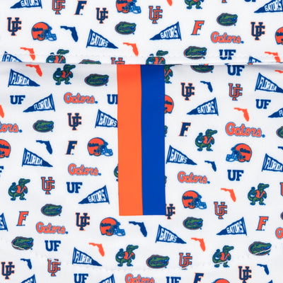 The Florida Gameday | Collegiate Polo | The Florida Gameday - White/Ocean Blue